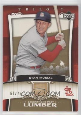 2005 Upper Deck Trilogy - Generations Past - Gold Lumber #PR-SM - Stan Musial /75