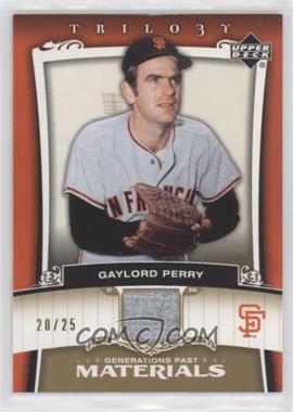 2005 Upper Deck Trilogy - Generations Past - Gold Materials #PA-GP - Gaylord Perry /25 [EX to NM]