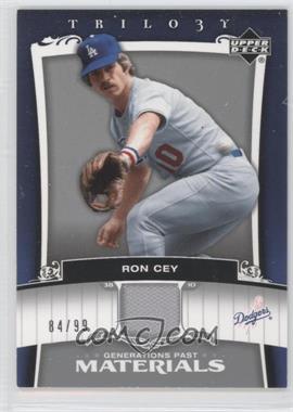 2005 Upper Deck Trilogy - Generations Past - Materials #PA-CY - Ron Cey /99