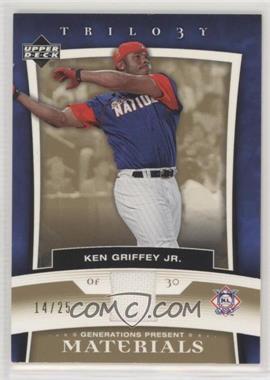 2005 Upper Deck Trilogy - Generations Present - Gold Materials #PR-KG3 - Ken Griffey Jr. /25