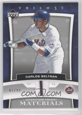 2005 Upper Deck Trilogy - Generations Present - Materials #PR-CB - Carlos Beltran /99