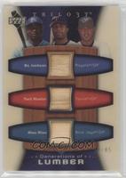 Bo Jackson, Torii Hunter, Alex Rios #/85