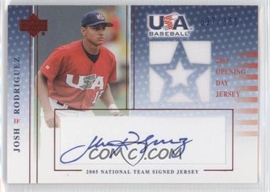 2005 Upper Deck USA Baseball - Jersey Signatures #JR-GU - Josh Rodriguez /350