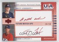 Torre Langley, Brett Anderson #/16