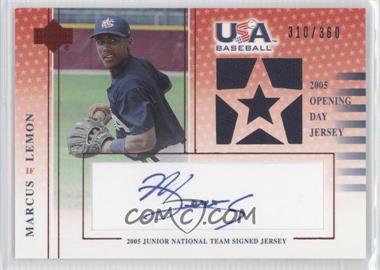 2005 Upper Deck USA Baseball - Junior National Team Signed Jersey #ML-GU - Marcus Lemon /360