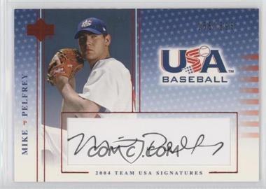 2005 Upper Deck USA Baseball - Team USA Signatures - Black Ink #S-35 - Mike Pelfrey /595