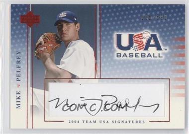 2005 Upper Deck USA Baseball - Team USA Signatures - Black Ink #S-35 - Mike Pelfrey /595