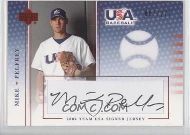 2005 Upper Deck USA Baseball - Team USA Signed Jerseys - Black Ink #J-35 - Mike Pelfrey /275
