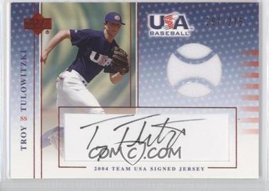 2005 Upper Deck USA Baseball - Team USA Signed Jerseys - Black Ink #J-42 - Troy Tulowitzki /275