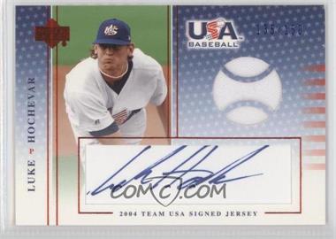 2005 Upper Deck USA Baseball - Team USA Signed Jerseys - Blue Ink #J-33 - Luke Hochevar /150