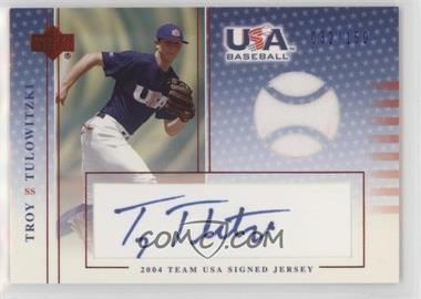 2005 Upper Deck USA Baseball - Team USA Signed Jerseys - Blue Ink #J-42 - Troy Tulowitzki /150