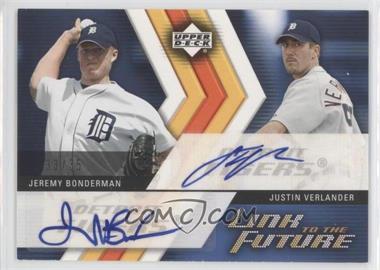 2005 Upper Deck Update - Link To The Future - Dual Autograph #LF-VB - Jeremy Bonderman, Justin Verlander /35