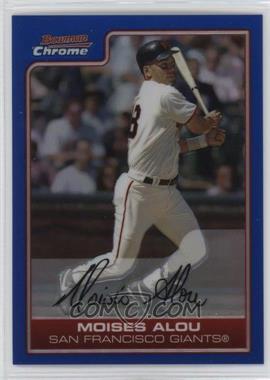 2006 Bowman Chrome - [Base] - Blue Refractor #49 - Moises Alou /150