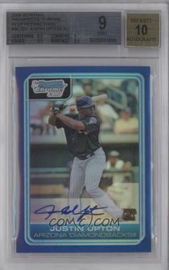 2006 Bowman Chrome - Prospects - Blue Refractor #BC223 - Justin Upton /150 [BGS 9 MINT]