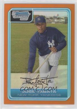 2006 Bowman Chrome - Prospects - Orange Refractor #BC125 - Jose Tabata /25