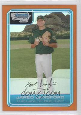 2006 Bowman Chrome - Prospects - Orange Refractor #BC135 - Jared Lansford /25