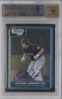 2006 Bowman Chrome - Prospects #BC229 - Chris Iannetta [BGS 9 MINT]