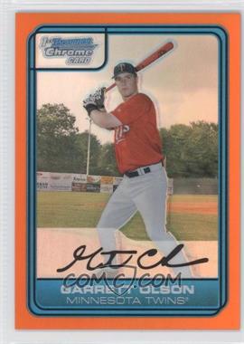 2006 Bowman Draft Picks & Prospects - Chrome Draft Picks - Orange Refractor #DP26 - Garrett Olson /25