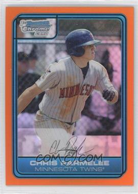 2006 Bowman Draft Picks & Prospects - Chrome Draft Picks - Orange Refractor #DP4 - Chris Parmelee /25