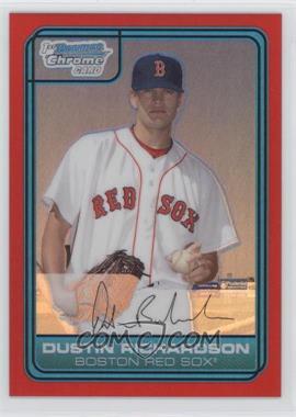 2006 Bowman Draft Picks & Prospects - Chrome Draft Picks - Red Refractor #DP35 - Dustin Richardson /5