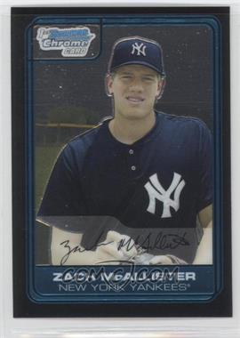 2006 Bowman Draft Picks & Prospects - Chrome Draft Picks #DP17 - Zach McAllister