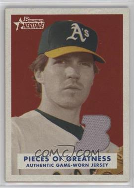 2006 Bowman Heritage - Pieces of Greatness #PG-BZ - Barry Zito