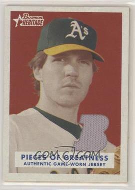 2006 Bowman Heritage - Pieces of Greatness #PG-BZ - Barry Zito