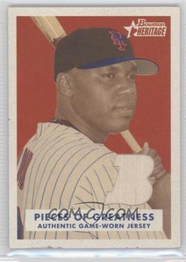 2006 Bowman Heritage - Pieces of Greatness #PG-CF - Cliff Floyd