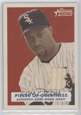 2006 Bowman Heritage - Pieces of Greatness #PG-JD - Jermaine Dye