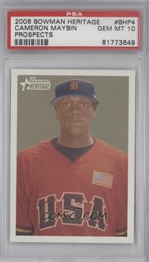 2006 Bowman Heritage - Prospects #BHP4 - Cameron Maybin [PSA 10 GEM MT]