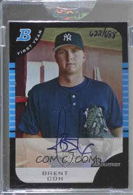 2006 Bowman Originals - Buyback Autographs #BDP115.1 - Brent Cox (2005 Bowman Draft) /688 [Buyback]