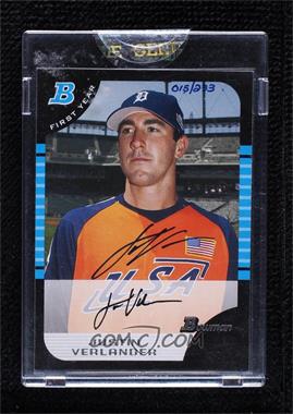 2006 Bowman Originals - Buyback Autographs #BDP129.1 - Justin Verlander (2005 Bowman Draft) /233 [Buyback]