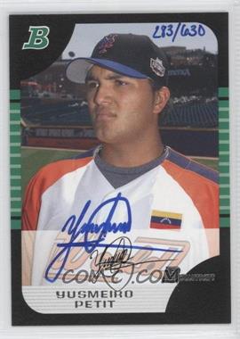 2006 Bowman Originals - Buyback Autographs #BDP130.1 - Yusmeiro Petit (2005 Bowman Draft Picks & Prospects) /630