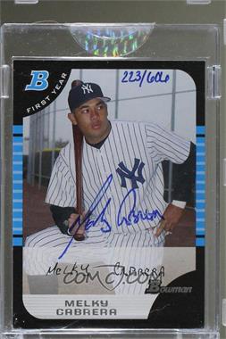 2006 Bowman Originals - Buyback Autographs #BDP159.1 - Melky Cabrera (2005 Bowman Draft) /606 [Buyback]