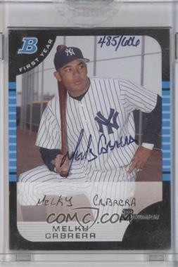 2006 Bowman Originals - Buyback Autographs #BDP159.1 - Melky Cabrera (2005 Bowman Draft) /606 [Buyback]