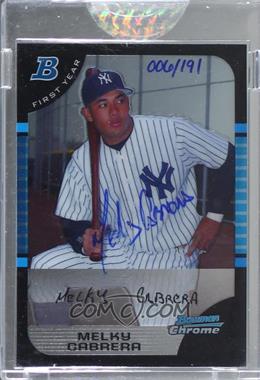 2006 Bowman Originals - Buyback Autographs #BDP159.2 - Melky Cabrera (2005 Bowman Chrome Draft) /191 [Buyback]