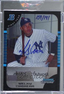 2006 Bowman Originals - Buyback Autographs #BDP159.2 - Melky Cabrera (2005 Bowman Chrome Draft) /191 [Buyback]
