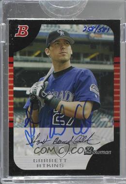 2006 Bowman Originals - Buyback Autographs #BDP3 - Garrett Atkins (2005 Bowman Draft) /581 [Buyback]