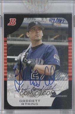 2006 Bowman Originals - Buyback Autographs #BDP3 - Garrett Atkins (2005 Bowman Draft) /581 [Buyback]