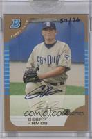 Cesar Ramos (2005 Bowman Draft Gold) [Buyback] #/76