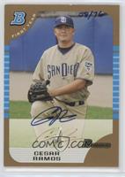 Cesar Ramos (2005 Bowman Draft Gold) [EX to NM] #/76