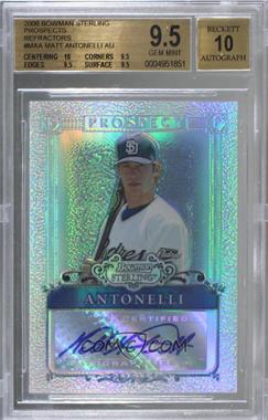 2006 Bowman Sterling - Prospects - Refractor #BSP-MAA - Matt Antonelli /199 [BGS 9.5 GEM MINT]