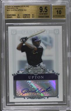 2006 Bowman Sterling - Prospects #BSP-JU - Justin Upton [BGS 9.5 GEM MINT]