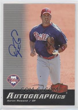 2006 Flair Showcase - Autographics #SC-AR - Aaron Rowand