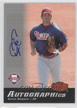 2006 Flair Showcase - Autographics #SC-AR - Aaron Rowand