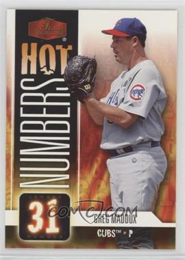 2006 Flair Showcase - Hot Numbers #HN-12 - Greg Maddux