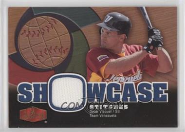 2006 Flair Showcase - Showcase Stitches #SS-OV - Omar Vizquel