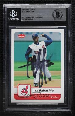 2006 Fleer - [Base] #166 - C.C. Sabathia [BAS BGS Authentic]