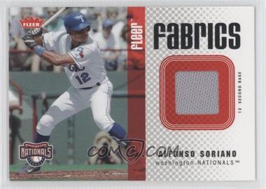 2006 Fleer - Fabrics #FF-AS - Alfonso Soriano