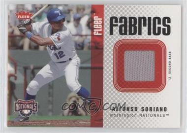2006 Fleer - Fabrics #FF-AS - Alfonso Soriano [EX to NM]